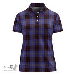 Scottish Rutherford Clan Tartan Polo Shirt For Women, Women's Scottish Polo Shirt Scottish Plaid Tartan Plaid - ScotsTee - scotstee.com
