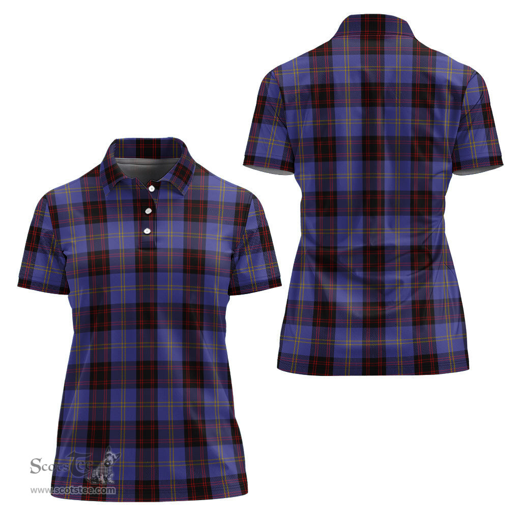Scottish Rutherford Clan Tartan Polo Shirt For Women, Women's Scottish Polo Shirt Scottish Plaid Tartan Plaid - ScotsTee - scotstee.com