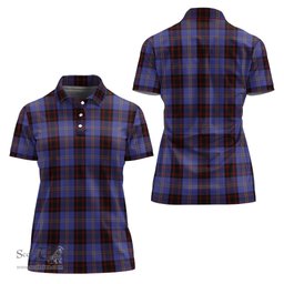 Scottish Rutherford Clan Tartan Polo Shirt For Women, Women's Scottish Polo Shirt Scottish Plaid Tartan Plaid - ScotsTee - scotstee.com