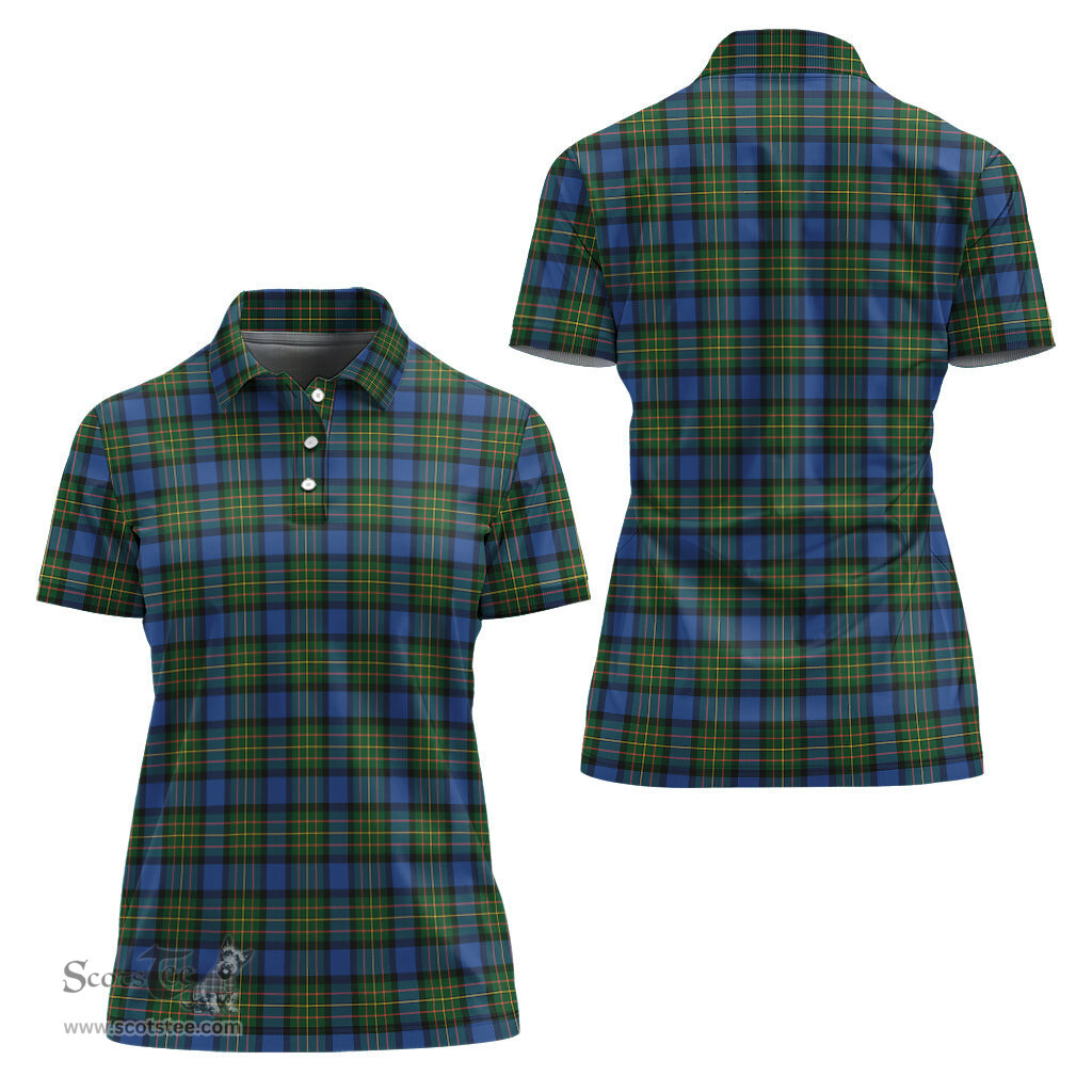 Scottish MacLaren Ancient Clan Tartan Polo Shirt For Women, Women's Scottish Polo Shirt Scottish Plaid Tartan Plaid - ScotsTee - scotstee.com