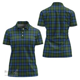 Scottish MacLaren Ancient Clan Tartan Polo Shirt For Women, Women's Scottish Polo Shirt Scottish Plaid Tartan Plaid - ScotsTee - scotstee.com