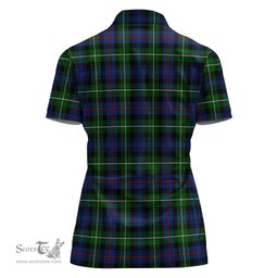 Scottish MacKenzie Modern Clan Tartan Polo Shirt with Family Crest For Women, Women's Scottish Polo Shirt Scottish Plaid Tartan Plaid - ScotsTee - scotstee.com