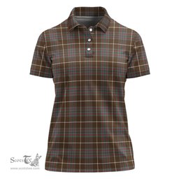 Scottish MacIntyre Hunting Weathered Clan Tartan Polo Shirt For Women, Women's Scottish Polo Shirt Scottish Plaid Tartan Plaid - ScotsTee - scotstee.com