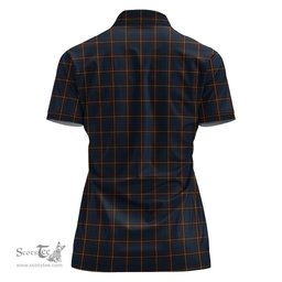 Scottish MacLaine of Lochbuie Hunting Clan Tartan Polo Shirt with Family Crest For Women, Women's Scottish Polo Shirt Scottish Plaid Tartan Plaid - ScotsTee - scotstee.com