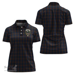 Scottish MacLaine of Lochbuie Hunting Clan Tartan Polo Shirt with Family Crest For Women, Women's Scottish Polo Shirt Scottish Plaid Tartan Plaid - ScotsTee - scotstee.com