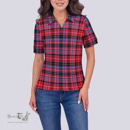 Scottish Udny Clan Tartan Polo Shirt For Women, Women's Scottish Polo Shirt Scottish Plaid Tartan Plaid - ScotsTee - scotstee.com