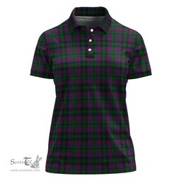 Scottish MacLachlan Hunting Clan Tartan Polo Shirt For Women, Women's Scottish Polo Shirt Scottish Plaid Tartan Plaid - ScotsTee - scotstee.com