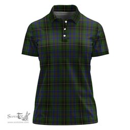 Scottish MacInnes Clan Tartan Polo Shirt For Women, Women's Scottish Polo Shirt Scottish Plaid Tartan Plaid - ScotsTee - scotstee.com