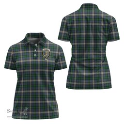 Scottish MacDowall Clan Tartan Polo Shirt with Family Crest For Women, Women's Scottish Polo Shirt Scottish Plaid Tartan Plaid - ScotsTee - scotstee.com