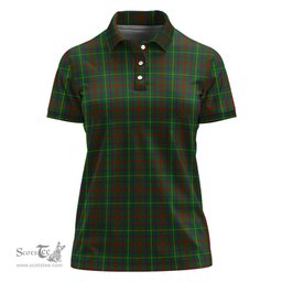 Scottish MacIntosh Hunting Clan Tartan Polo Shirt For Women, Women's Scottish Polo Shirt Scottish Plaid Tartan Plaid - ScotsTee - scotstee.com