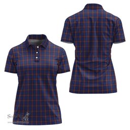 Scottish MacLaine of Lochbuie Clan Tartan Polo Shirt For Women, Women's Scottish Polo Shirt Scottish Plaid Tartan Plaid - ScotsTee - scotstee.com