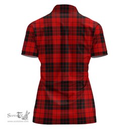 Scottish MacLeod of Raasay Clan Tartan Polo Shirt with Family Crest For Women, Women's Scottish Polo Shirt Scottish Plaid Tartan Plaid - ScotsTee - scotstee.com