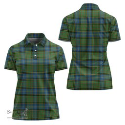 Scottish MacMillan Hunting Ancient Clan Tartan Polo Shirt For Women, Women's Scottish Polo Shirt Scottish Plaid Tartan Plaid - ScotsTee - scotstee.com
