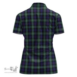 Scottish MacKenzie Hunting Green Clan Tartan Polo Shirt with Family Crest For Women, Women's Scottish Polo Shirt Scottish Plaid Tartan Plaid - ScotsTee - scotstee.com