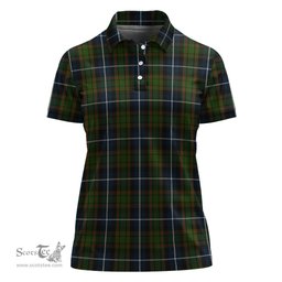 Scottish MacRae Hunting Clan Tartan Polo Shirt For Women, Women's Scottish Polo Shirt Scottish Plaid Tartan Plaid - ScotsTee - scotstee.com