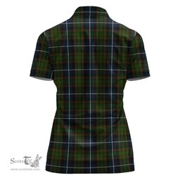 Scottish MacRae Hunting Clan Tartan Polo Shirt For Women, Women's Scottish Polo Shirt Scottish Plaid Tartan Plaid - ScotsTee - scotstee.com