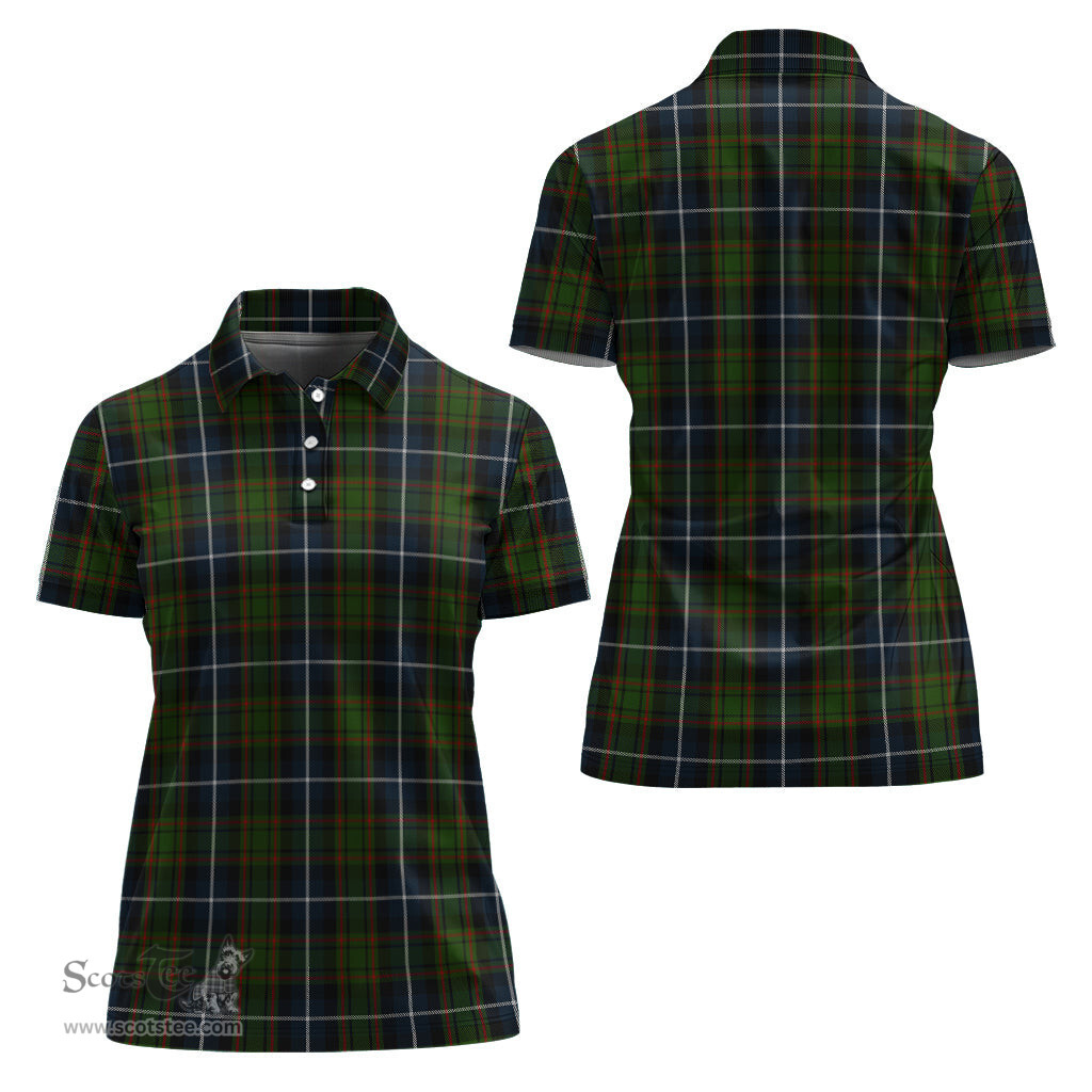 Scottish MacRae Hunting Clan Tartan Polo Shirt For Women, Women's Scottish Polo Shirt Scottish Plaid Tartan Plaid - ScotsTee - scotstee.com