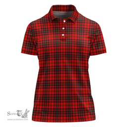 Scottish Matheson Modern Clan Tartan Polo Shirt For Women, Women's Scottish Polo Shirt Scottish Plaid Tartan Plaid - ScotsTee - scotstee.com