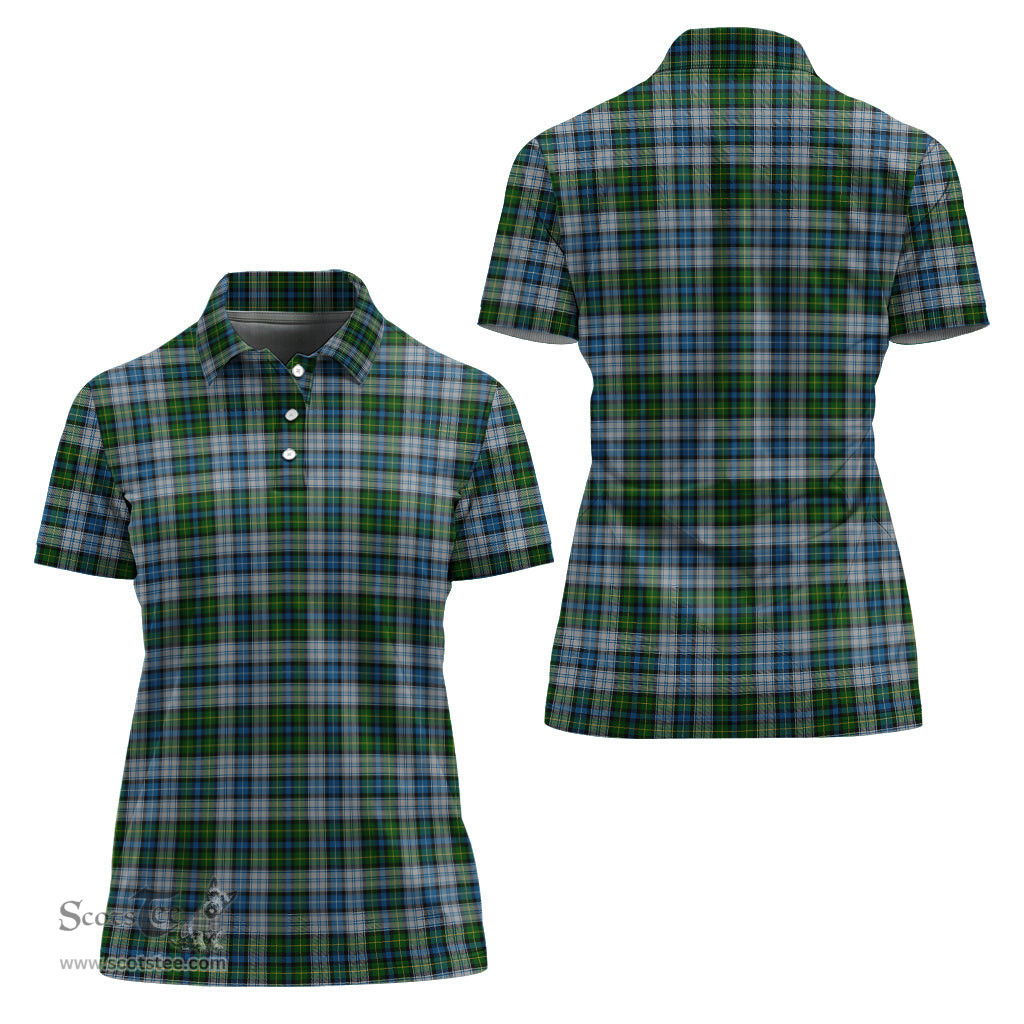 Scottish MacNeil Dress Clan Tartan Polo Shirt For Women, Women's Scottish Polo Shirt Scottish Plaid Tartan Plaid - ScotsTee - scotstee.com