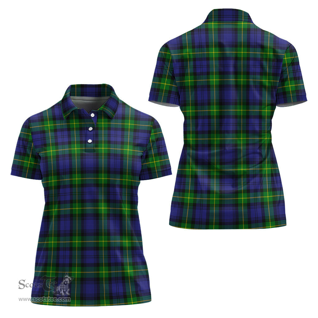 Scottish Meldrum Clan Tartan Polo Shirt For Women, Women's Scottish Polo Shirt Scottish Plaid Tartan Plaid - ScotsTee - scotstee.com