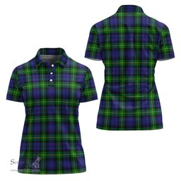 Scottish Meldrum Clan Tartan Polo Shirt For Women, Women's Scottish Polo Shirt Scottish Plaid Tartan Plaid - ScotsTee - scotstee.com