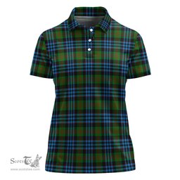 Scottish Newlands of Lauriston Clan Tartan Polo Shirt For Women, Women's Scottish Polo Shirt Scottish Plaid Tartan Plaid - ScotsTee - scotstee.com