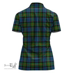 Scottish Newlands of Lauriston Clan Tartan Polo Shirt For Women, Women's Scottish Polo Shirt Scottish Plaid Tartan Plaid - ScotsTee - scotstee.com