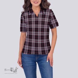 Scottish MacPherson Clan Tartan Polo Shirt For Women, Women's Scottish Polo Shirt Scottish Plaid Tartan Plaid - ScotsTee - scotstee.com