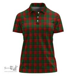 Scottish Turnbull Dress Clan Tartan Polo Shirt For Women, Women's Scottish Polo Shirt Scottish Plaid Tartan Plaid - ScotsTee - scotstee.com
