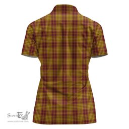 Scottish MacMillan Dress Clan Tartan Polo Shirt with Family Crest For Women, Women's Scottish Polo Shirt Scottish Plaid Tartan Plaid - ScotsTee - scotstee.com