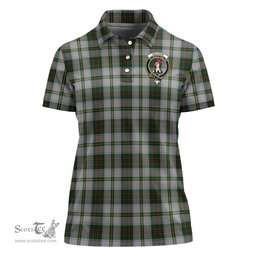 Scottish Taylor Dress Clan Tartan Polo Shirt with Family Crest For Women, Women's Scottish Polo Shirt Scottish Plaid Tartan Plaid - ScotsTee - scotstee.com