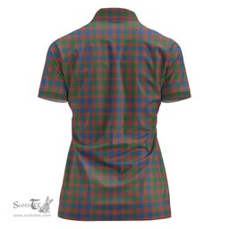 Scottish MacIntyre Ancient Clan Tartan Polo Shirt with Family Crest For Women, Women's Scottish Polo Shirt Scottish Plaid Tartan Plaid - ScotsTee - scotstee.com