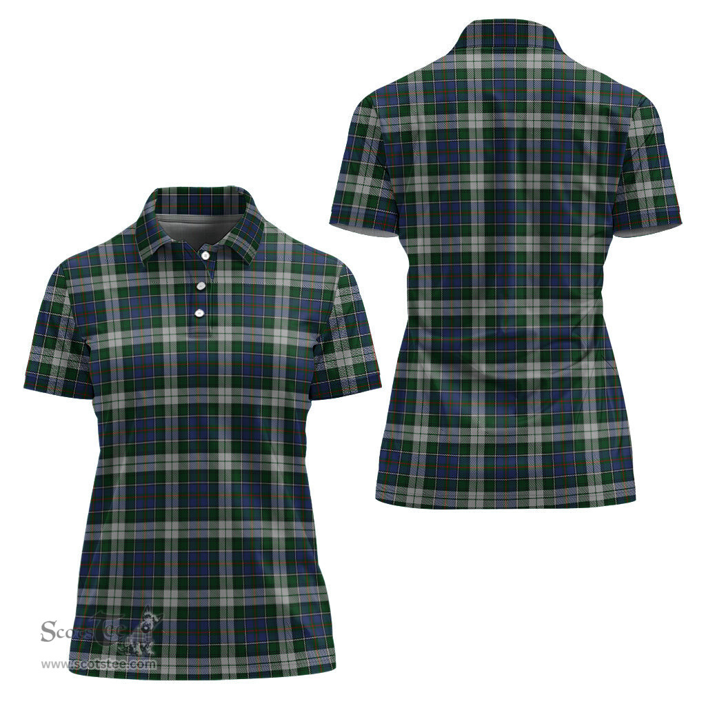 Scottish MacInnes Dress Clan Tartan Polo Shirt For Women, Women's Scottish Polo Shirt Scottish Plaid Tartan Plaid - ScotsTee - scotstee.com