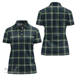 Scottish MacInnes Dress Clan Tartan Polo Shirt For Women, Women's Scottish Polo Shirt Scottish Plaid Tartan Plaid - ScotsTee - scotstee.com