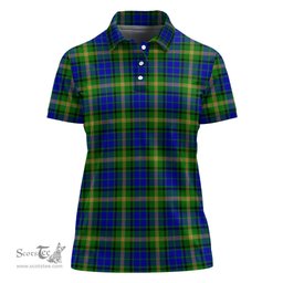 Scottish Maitland Clan Tartan Polo Shirt For Women, Women's Scottish Polo Shirt Scottish Plaid Tartan Plaid - ScotsTee - scotstee.com