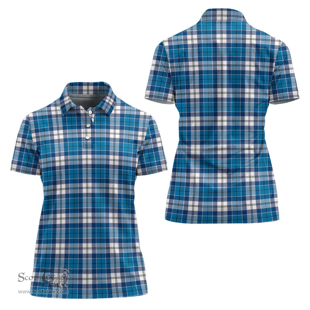 Scottish Roberton Clan Tartan Polo Shirt For Women, Women's Scottish Polo Shirt Scottish Plaid Tartan Plaid - ScotsTee - scotstee.com