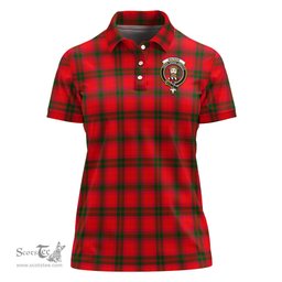 Scottish MacNab Modern Clan Tartan Polo Shirt with Family Crest For Women, Women's Scottish Polo Shirt Scottish Plaid Tartan Plaid - ScotsTee - scotstee.com