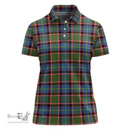 Scottish Norvel Clan Tartan Polo Shirt For Women, Women's Scottish Polo Shirt Scottish Plaid Tartan Plaid - ScotsTee - scotstee.com