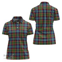 Scottish Norvel Clan Tartan Polo Shirt For Women, Women's Scottish Polo Shirt Scottish Plaid Tartan Plaid - ScotsTee - scotstee.com
