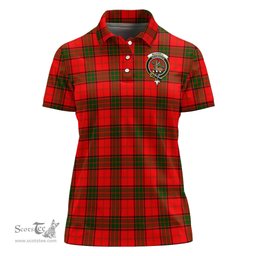 Scottish Maxwell Modern Clan Tartan Polo Shirt with Family Crest For Women, Women's Scottish Polo Shirt Scottish Plaid Tartan Plaid - ScotsTee - scotstee.com