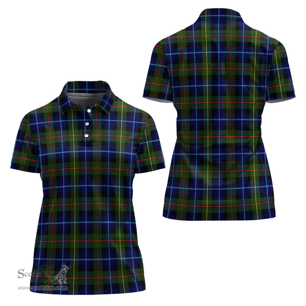 Scottish Smith Modern Clan Tartan Polo Shirt For Women, Women's Scottish Polo Shirt Scottish Plaid Tartan Plaid - ScotsTee - scotstee.com