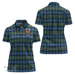 Scottish Smith Ancient Clan Tartan Polo Shirt with Family Crest For Women, Women's Scottish Polo Shirt Scottish Plaid Tartan Plaid - ScotsTee - scotstee.com