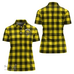 Scottish MacLeod of Lewis Modern Clan Tartan Polo Shirt with Family Crest For Women, Women's Scottish Polo Shirt Scottish Plaid Tartan Plaid - ScotsTee - scotstee.com