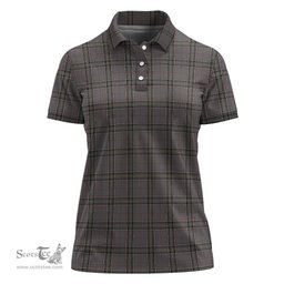 Scottish Stewart Grey Clan Tartan Polo Shirt For Women, Women's Scottish Polo Shirt Scottish Plaid Tartan Plaid - ScotsTee - scotstee.com