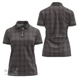 Scottish Stewart Grey Clan Tartan Polo Shirt For Women, Women's Scottish Polo Shirt Scottish Plaid Tartan Plaid - ScotsTee - scotstee.com
