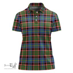 Scottish Stirling Bannockburn Clan Tartan Polo Shirt For Women, Women's Scottish Polo Shirt Scottish Plaid Tartan Plaid - ScotsTee - scotstee.com