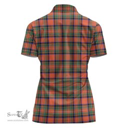 Scottish Stewart Royal Ancient Clan Tartan Polo Shirt For Women, Women's Scottish Polo Shirt Scottish Plaid Tartan Plaid - ScotsTee - scotstee.com