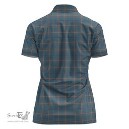 Scottish McKerrell of Hillhouse Dress Clan Tartan Polo Shirt with Family Crest For Women, Women's Scottish Polo Shirt Scottish Plaid Tartan Plaid - ScotsTee - scotstee.com