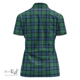 Scottish Sinclair Hunting Ancient Clan Tartan Polo Shirt For Women, Women's Scottish Polo Shirt Scottish Plaid Tartan Plaid - ScotsTee - scotstee.com