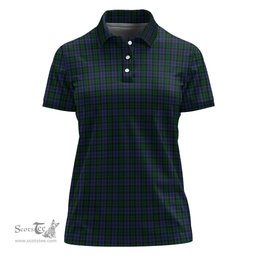 Scottish Sutherland Clan Tartan Polo Shirt For Women, Women's Scottish Polo Shirt Scottish Plaid Tartan Plaid - ScotsTee - scotstee.com